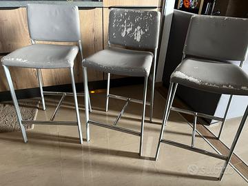 Set 3 Sgabelli Cucina Design – Struttura robusta