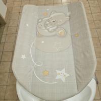 Fasciatoio + Vaschetta per bagnetto neonati 