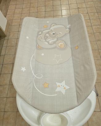 Fasciatoio + Vaschetta per bagnetto neonati 