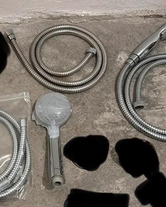 Lotto doccette + tubi flessibili per doccia Grohe
