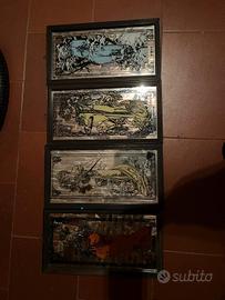 quadri 4 stagioni vintage