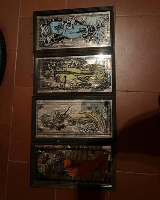 quadri 4 stagioni vintage