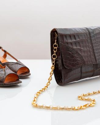 Scarpe e borsa coccodrillo