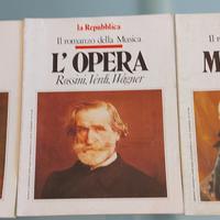 Tre volumi della collana di Repubblica "Il romanzo
