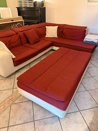 Divano con penisola e isola