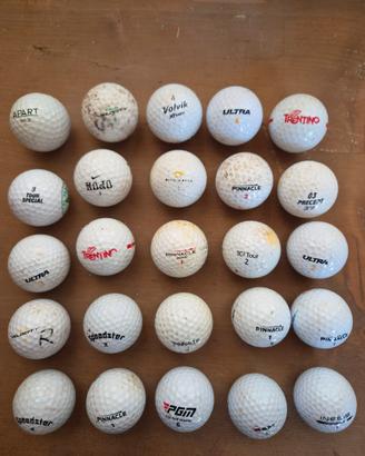 25 palline da golf brand misti