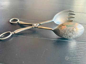 Pinza da cucina vintage silverplated