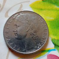 Moneta rara da 100 lire del 1974