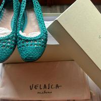 Ballerine Velasca Turchesi Donna Nuova con Scatola