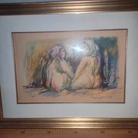 Aldo BORGONZONI -tempera su cartoncino-.