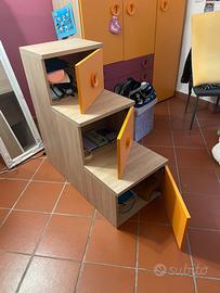Letto a castello con scaletta e materassi