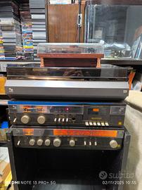 Lotto 2 Giradischi Vintage + impianto HiFi Tape
