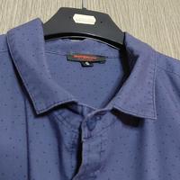 Camicia blu Imperial a micro pois elegante
