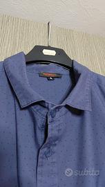 Camicia blu Imperial a micro pois elegante