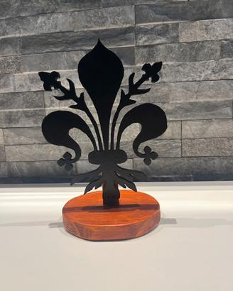 Giglio di firenze in legno