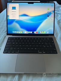 Macbook pro m1 Pro 2021 512gb Argento