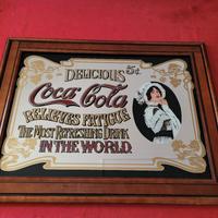 Cornice a specchio CocaCola vintage 84x64cm 