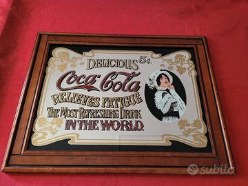 Cornice a specchio CocaCola vintage 84x64cm 