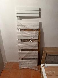 Termoarredo 1730X600 bianco in acciaio tubi piatti