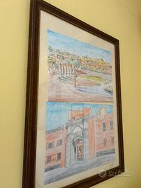Cornice grande legno