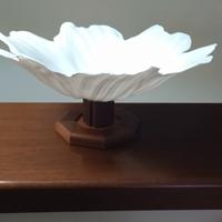 Centrotavola vetro e legno 