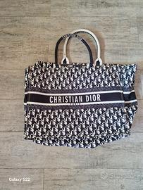 Borsa mare in tela Christian Dior Paris