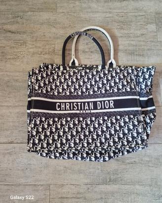 Borsa mare in tela Christian Dior Paris