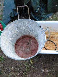 Tinozza in lamiera zincata 