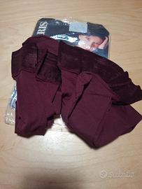 calze autoreggenti bordeaux