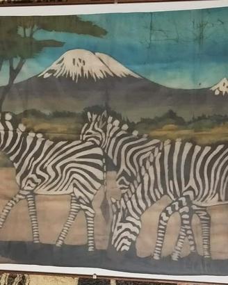 Splendido batik originale della Tanzania