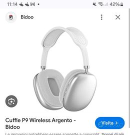 Cuffie wireless p9 nuove