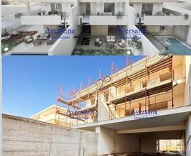 Villa a schiera moderna con porticato