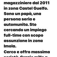 Impiego full time zona imola