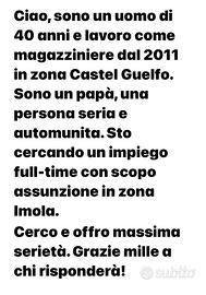 Impiego full time zona imola