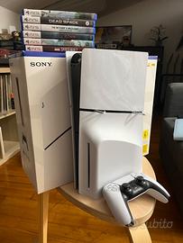 PS5 Slim (Disco) Pari al Nuovo + 6 Giochi