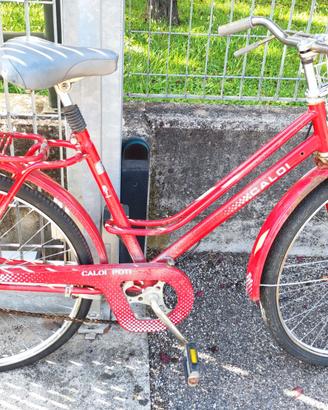 Bici donna classica con luci e campanello