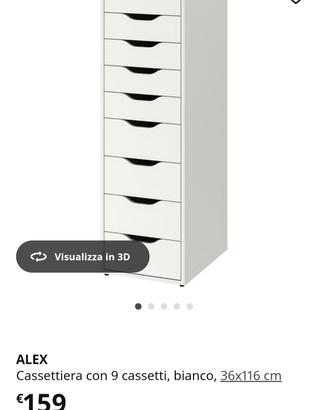 Cassettiera Alex