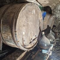 Botti da vino in legno da rigenerare
