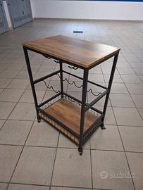Carrello da Cucina con portabottiglie