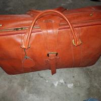 valigia vintage in vera pelle
