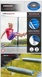Trampolino diametro 183cm