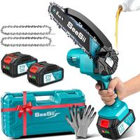 Mini Motosega a Batteria 8000mAh, 900W 6 Pollici M