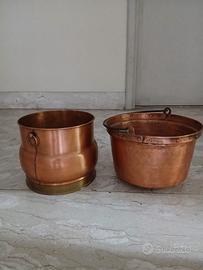 Oggetti antichi in rame 