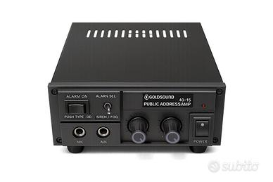 AMPLIFICATORE  PER MEZZI MOBILI CON TROMBE