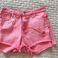Pantaloncini shorts jeans rossi Stradivarius 