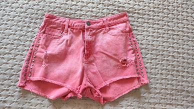 Pantaloncini shorts jeans rossi Stradivarius 