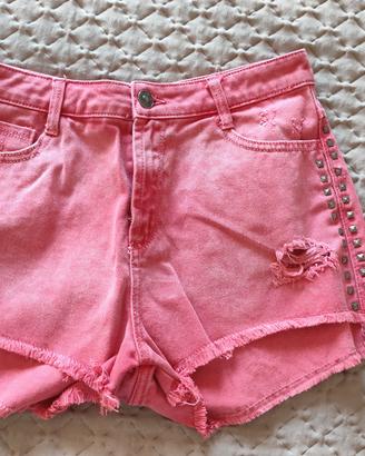 Pantaloncini shorts jeans rossi Stradivarius 
