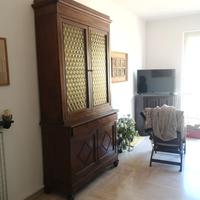 credenza dispensa vetrina vetri antica legno