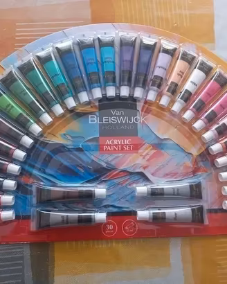 Set 30 tubetti colori pittura acrilica 12 ml
