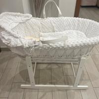 Culla vimini a dondolo